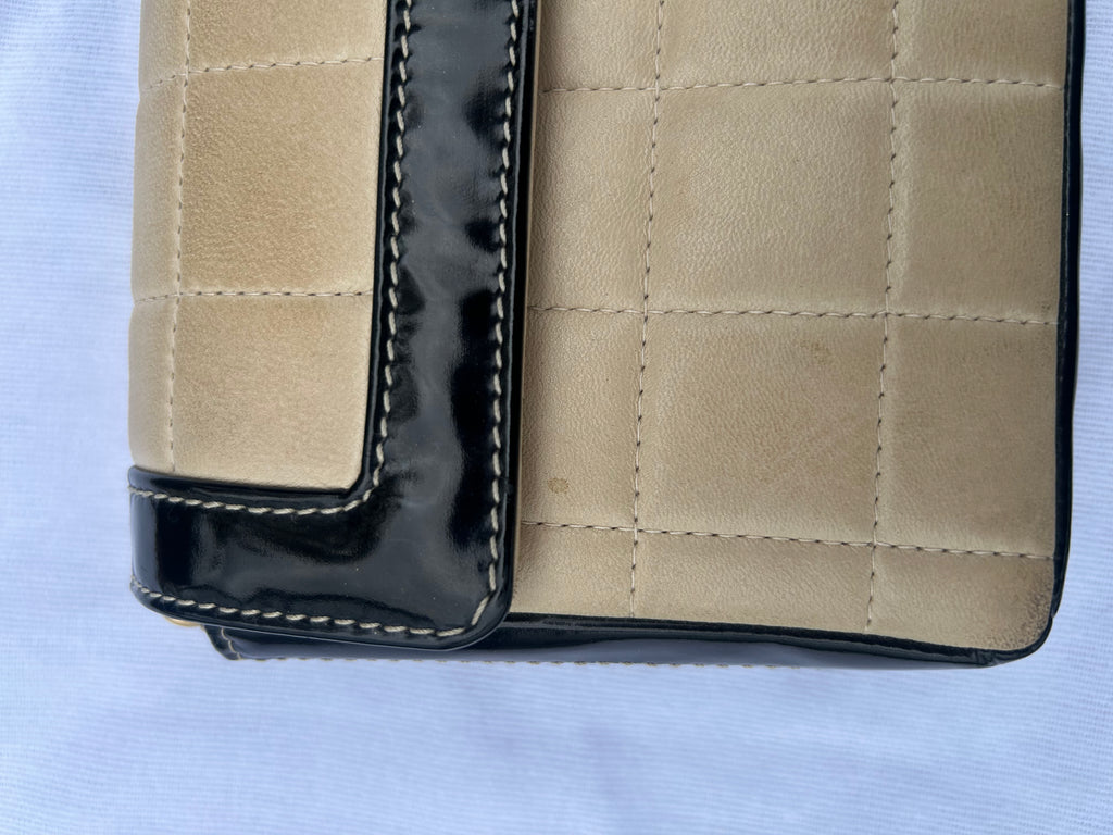 CHANEL Lambskin East West Chocolate Bar Handbag