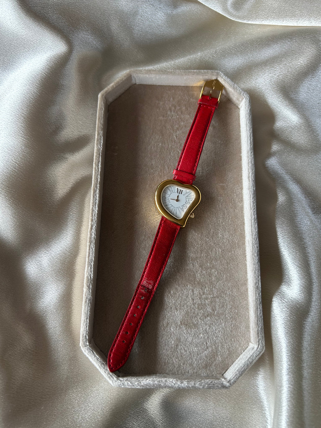 Vintage Yves Saint Laurent Heart Watch