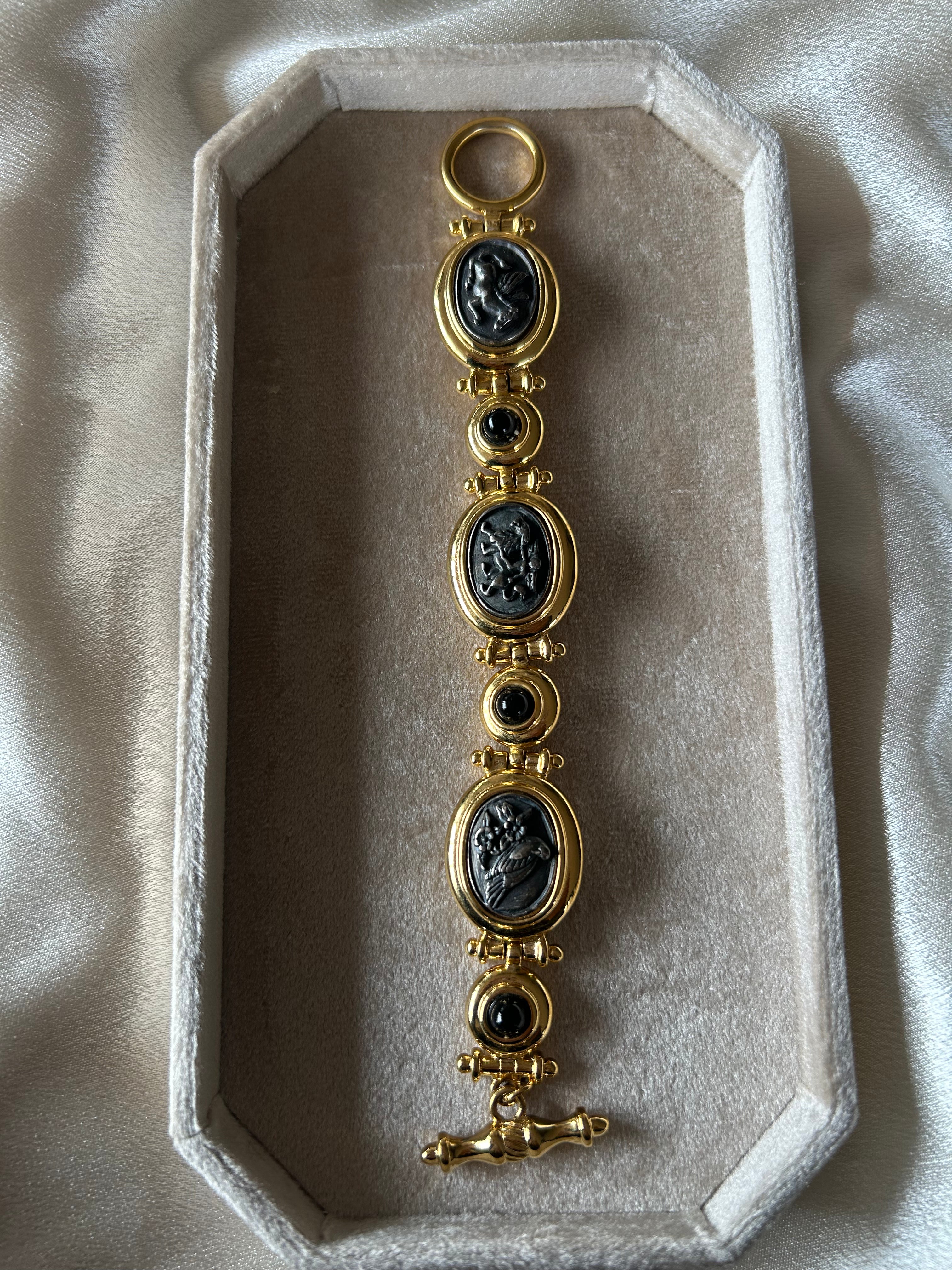 Vintage 90s Byzantine-style Bracelet