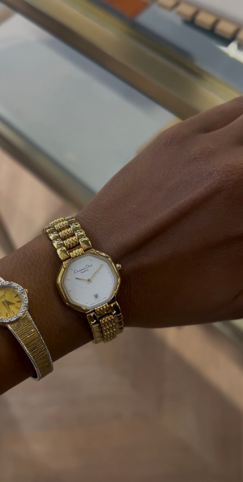 Vintage Christian Dior Octagon Watch