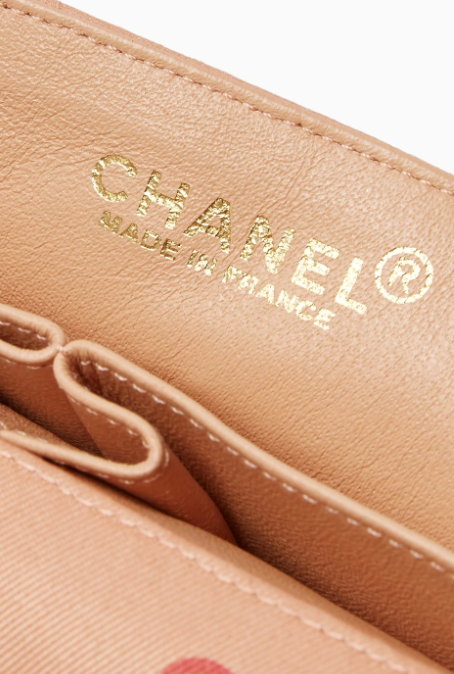 CHANEL CC Pink Canvas Chocolate Bar Flap Bag