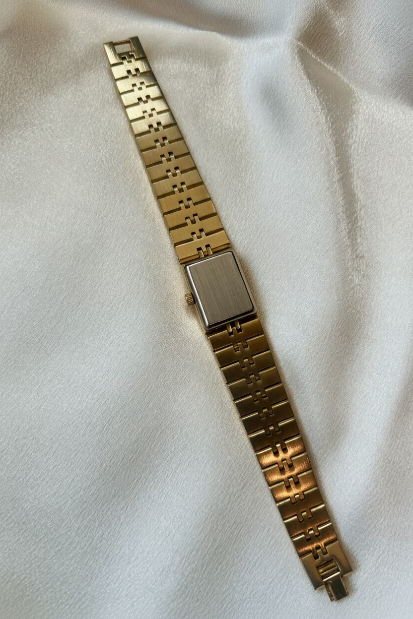 Vintage Gold Engraved Watch